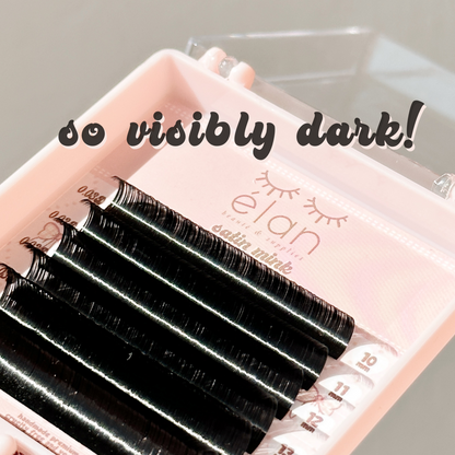 0.03 SATIN MINK lash trays (DARKEST lashes)