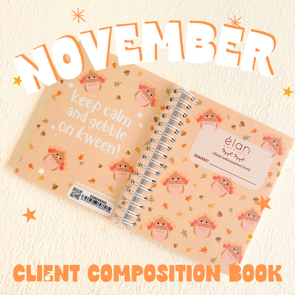 *NOVEMBER exclusive* turkey CLIENT BOOK