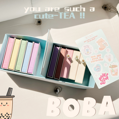 BOBA tea series color lashes