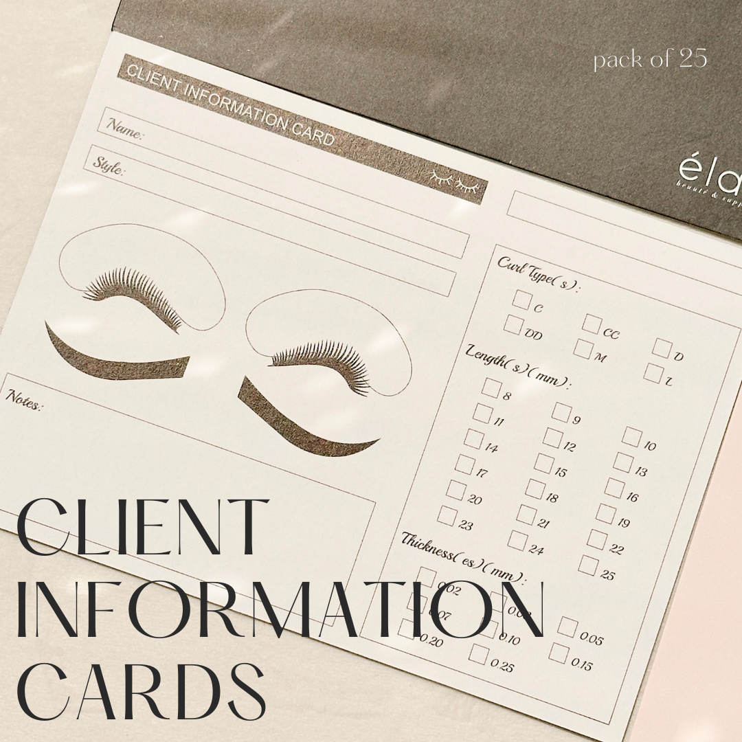 client information cards (pack of 25)