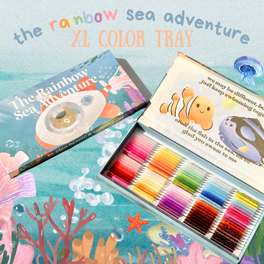 *limited edition*  rainbow sea adventure XL COLOR LASHES