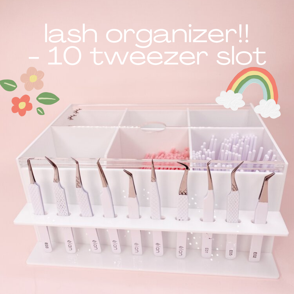 lash organizer - 10 tweezer slots