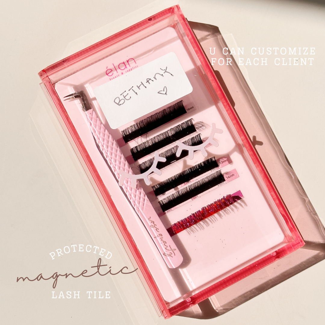 pink protected magnetic lash tile