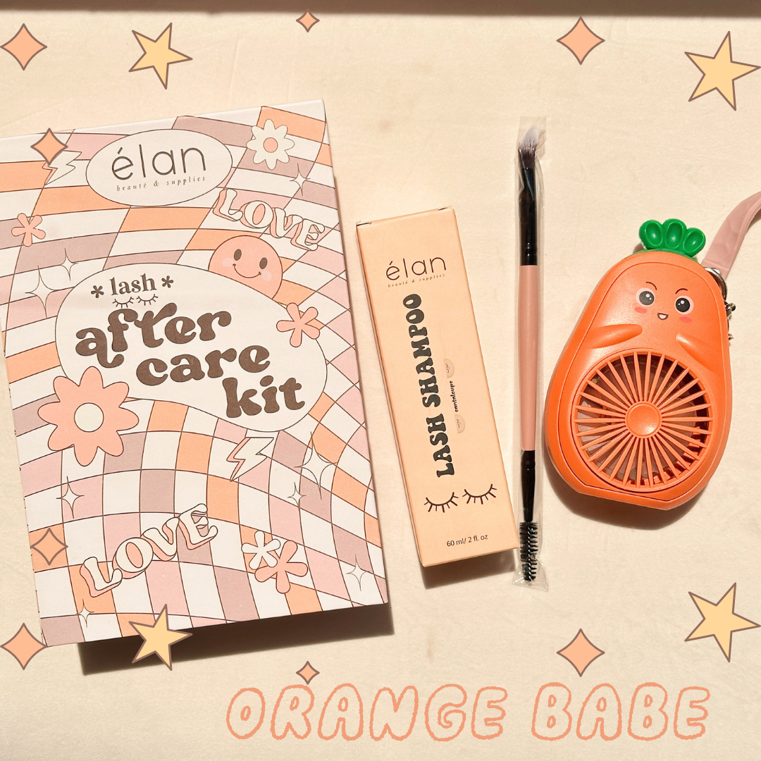 aftercare kit (fan+shampoo+brush)