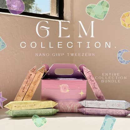 the GEM collection NANO GRIP tweezers