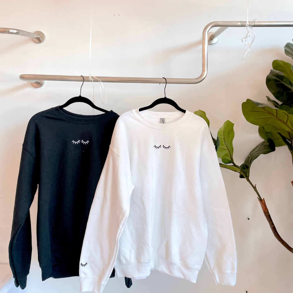 LASH embroidered crewneck