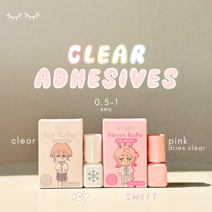 ICY BABE clear adhesive