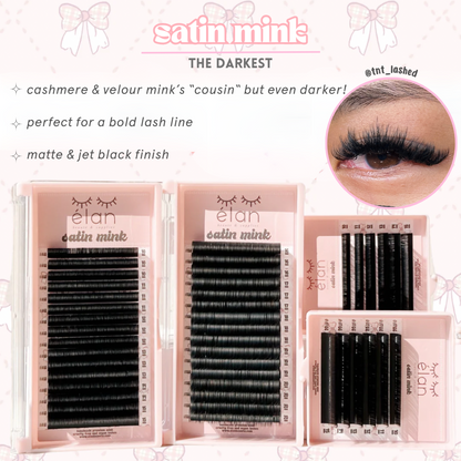 MINI TESTER TRAY- satin mink (DARKEST lashes)