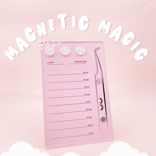 magnetic magic lash tile with glue slots