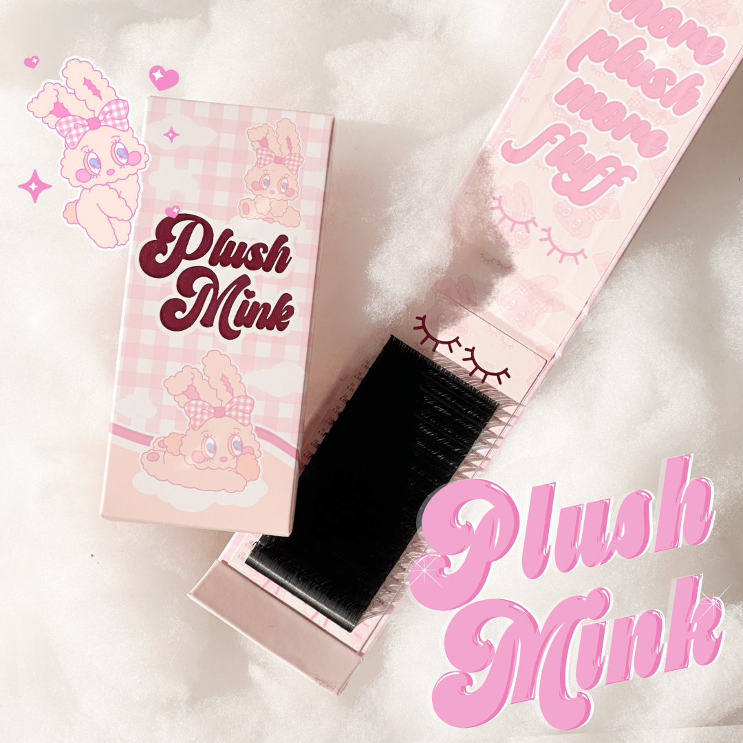 0.07 PLUSH MINK lash trays (PLUSH +FLUFF) 🐰