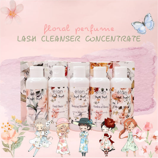 floral PERFUME lash cleanser concentrate