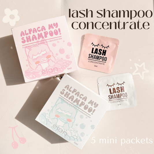 lash shampoo concentrate MINI PACKETS