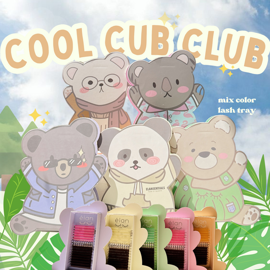 the cool cub club color lashes
