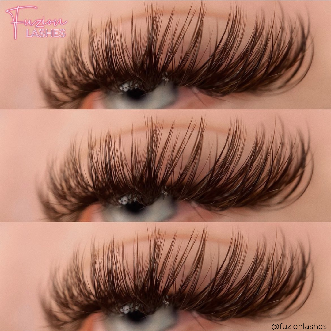 single lengths DARK BROWN lashes