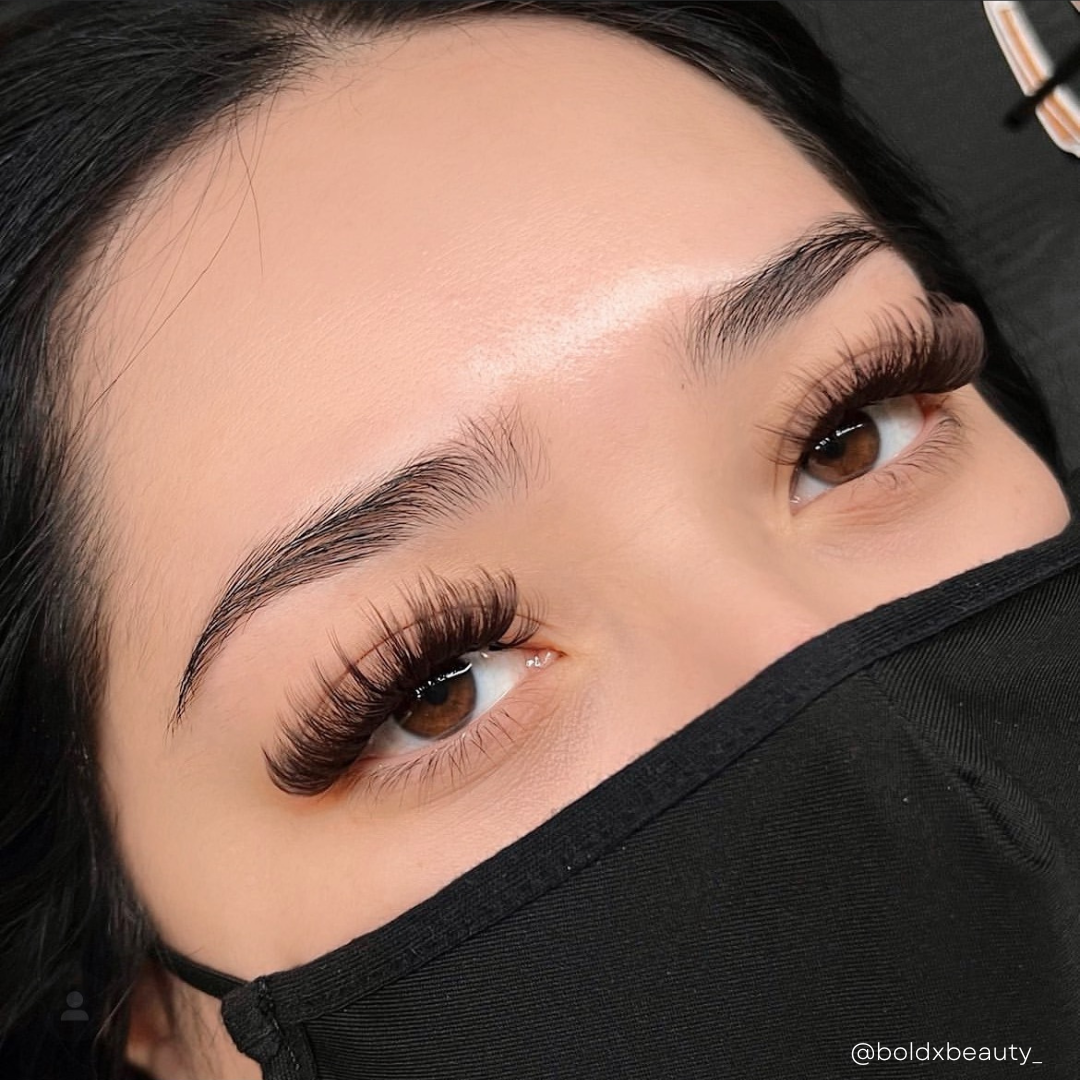 single lengths DARK BROWN lashes