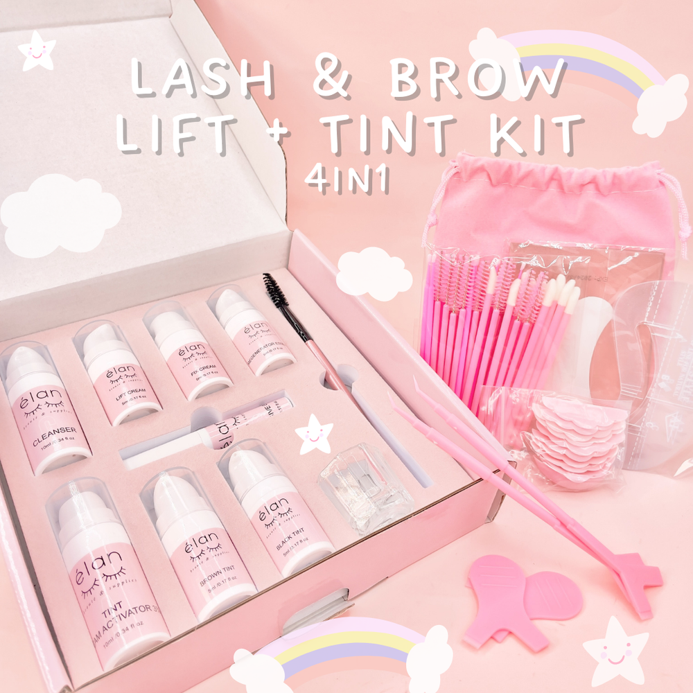 elan lash & brow lift + tint kit 4in1