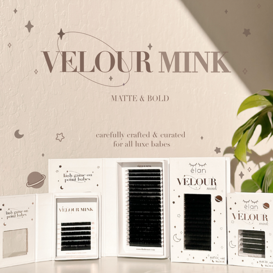 0.07 VELOUR MINK lash trays (MATTE & BOLD) ✨