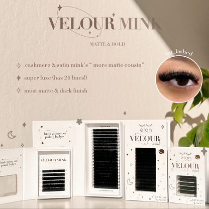 0.07 VELOUR MINK lash trays (MATTE & BOLD) ✨