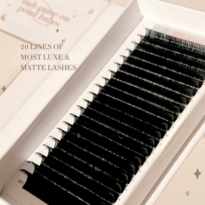 0.07 VELOUR MINK lash trays (MATTE & BOLD) ✨