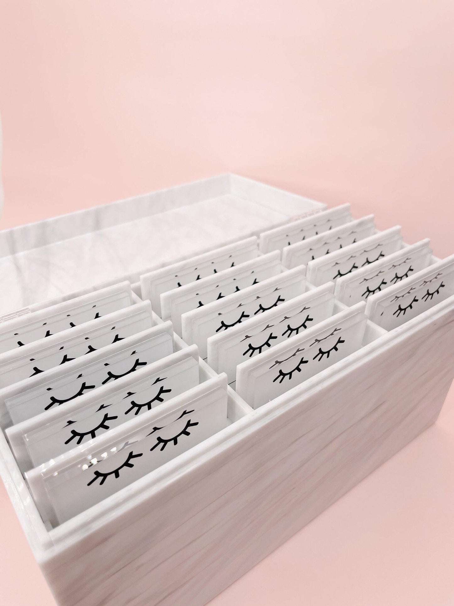 premium marble 15 lash tile organizer