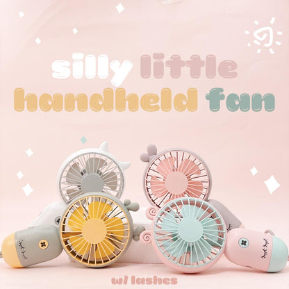 silly little handheld fan w-lashes