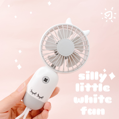 silly little handheld fan w-lashes