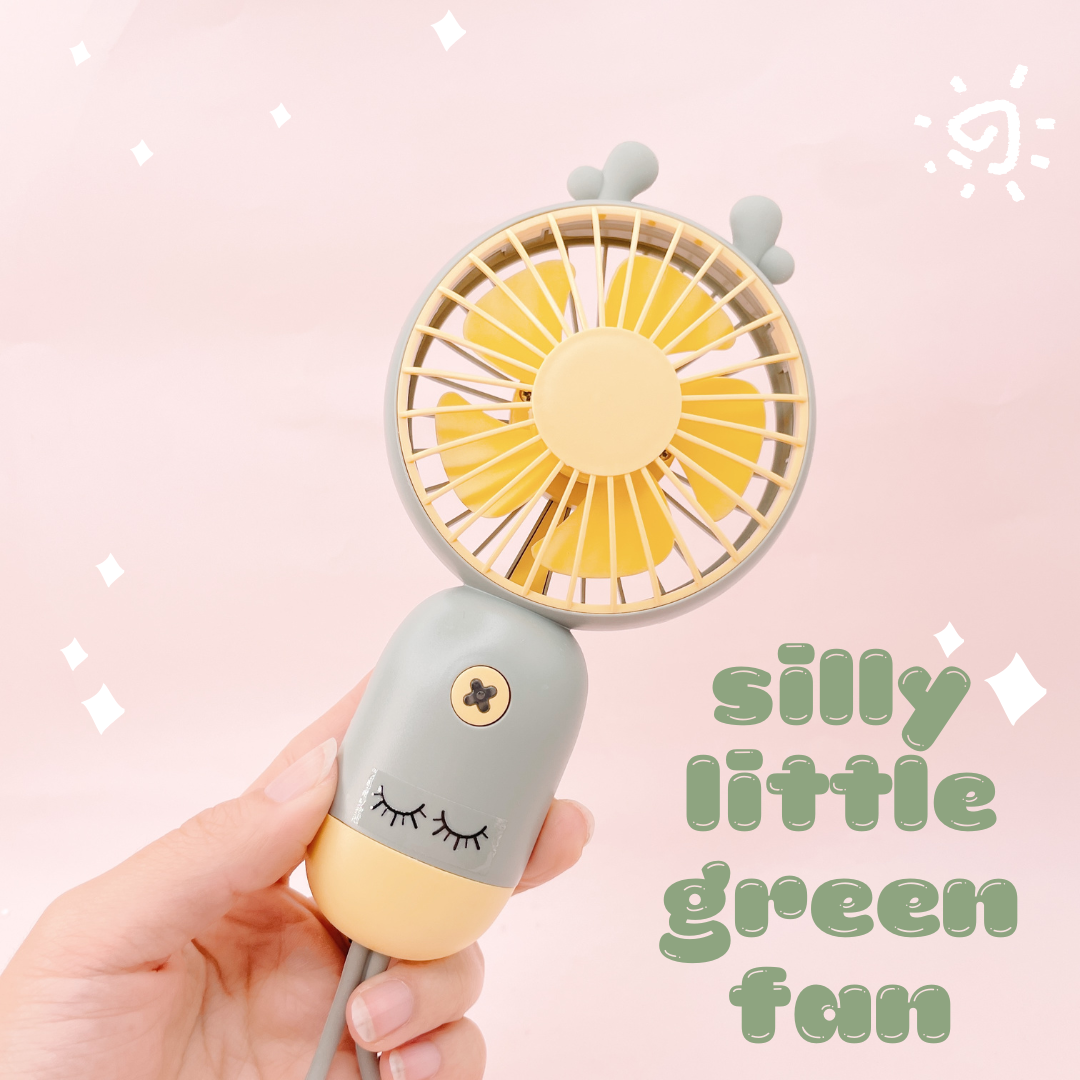 silly little handheld fan w-lashes