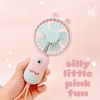 silly little handheld fan w-lashes