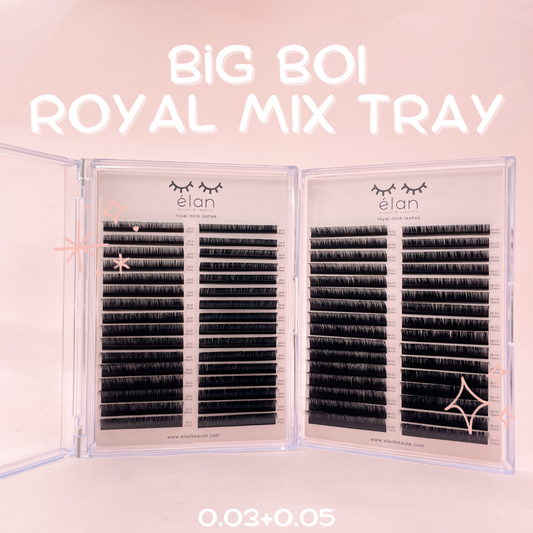 the BIG BOI 0.03+0.05 ROYAL MINK mix tray
