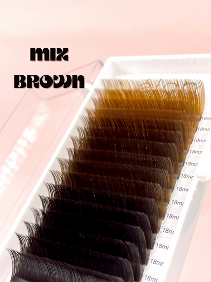 MIX COLOR royal mink lashes