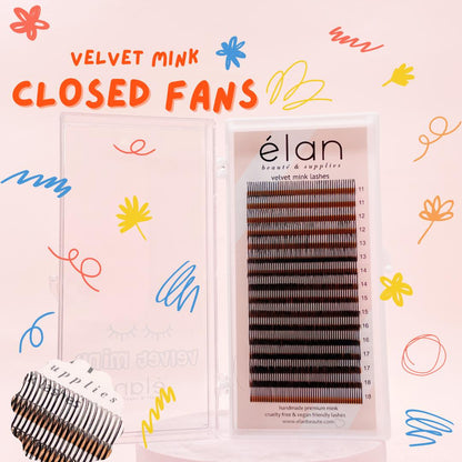 velvet mink CLOSED FAN SPIKES