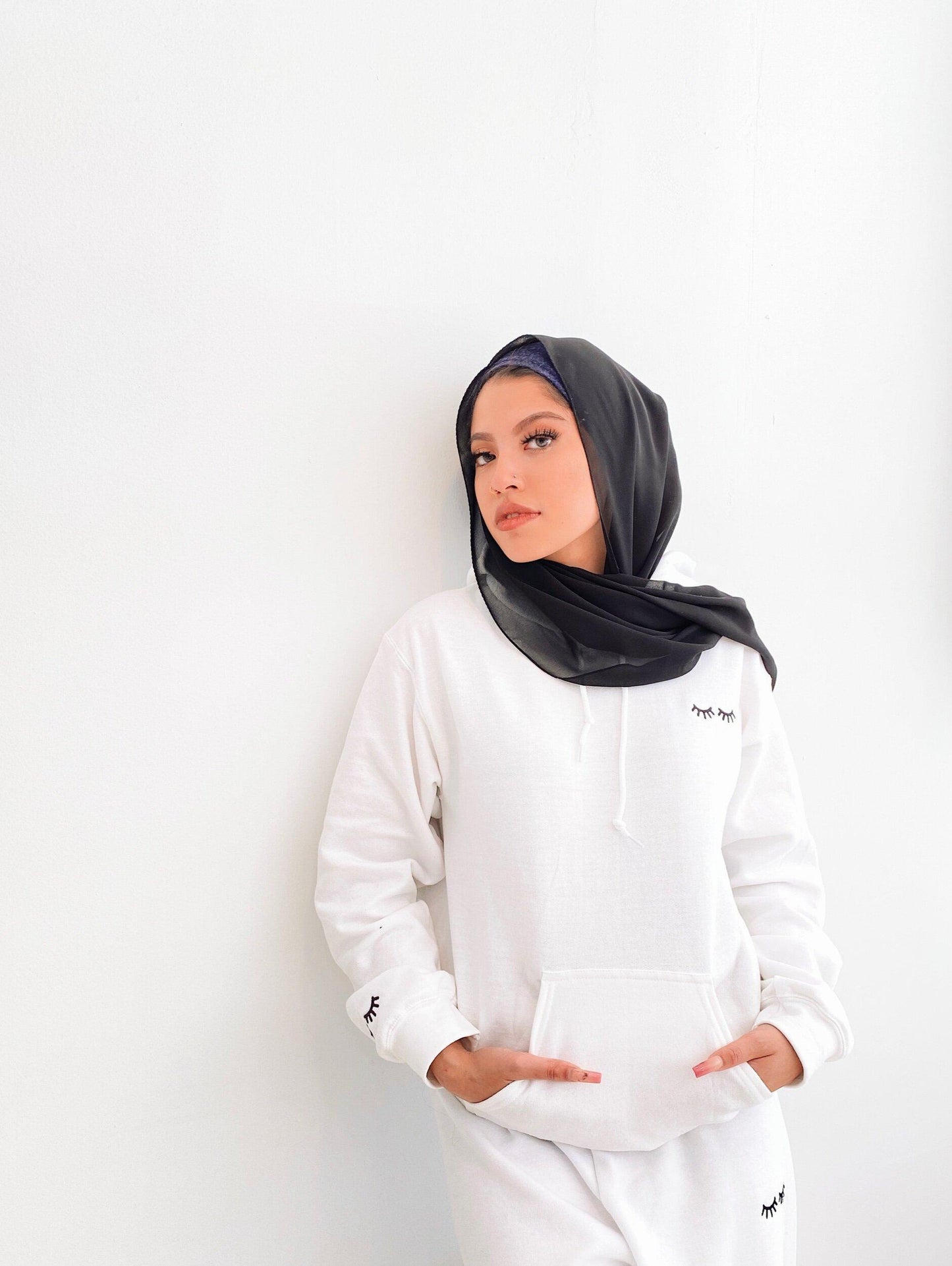 LASH embroidered hoodie