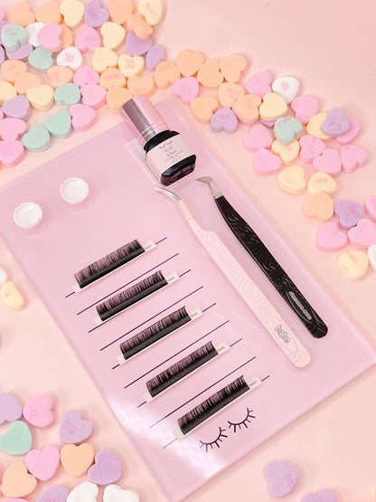 the BIG baby pink lash tile