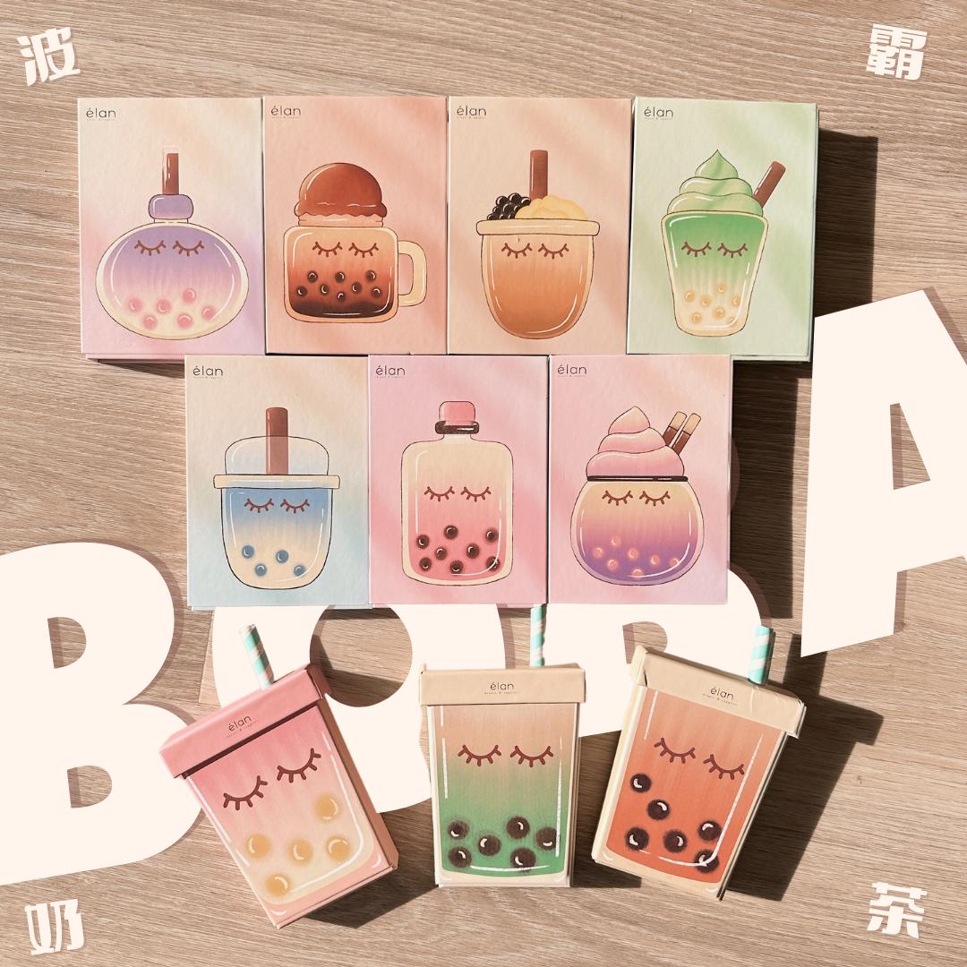 BOBA tea series color lashes