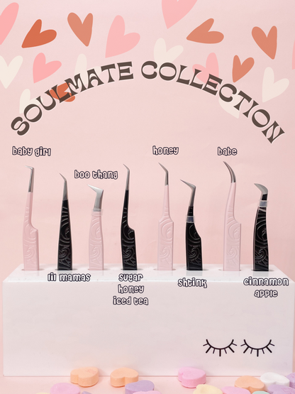 the SOULMATE collection tweezers