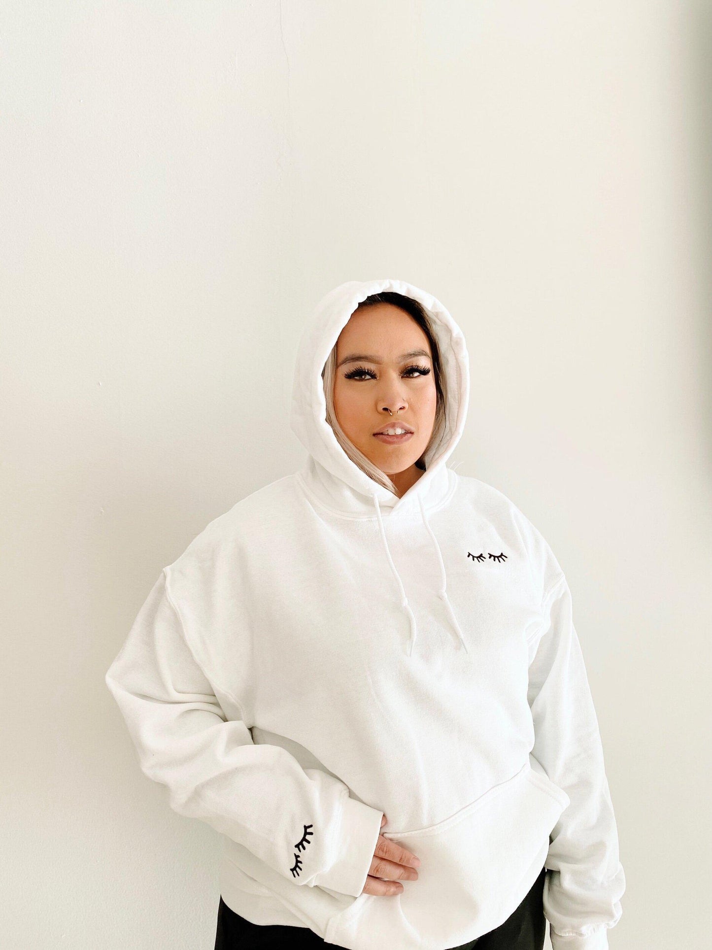 LASH embroidered hoodie