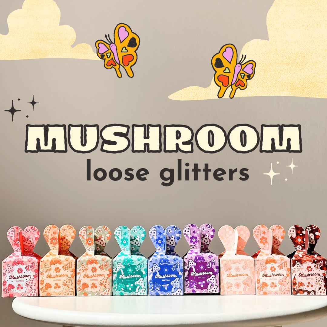 mushroom loose glitters
