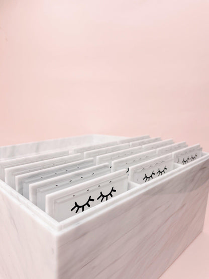 premium marble 15 lash tile organizer