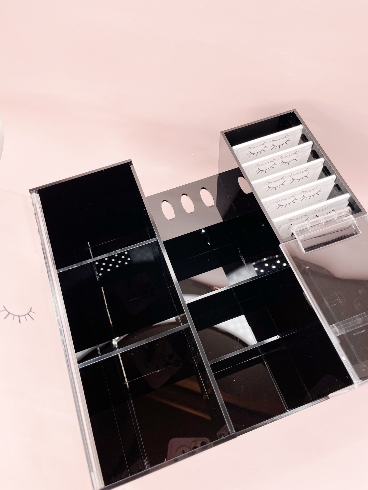 the SUPERSTAR lash tile organizer - with tape dispenser