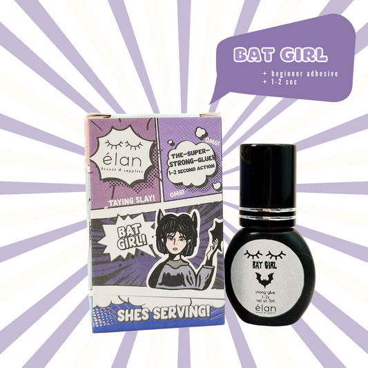 BAT GIRL black adhesive