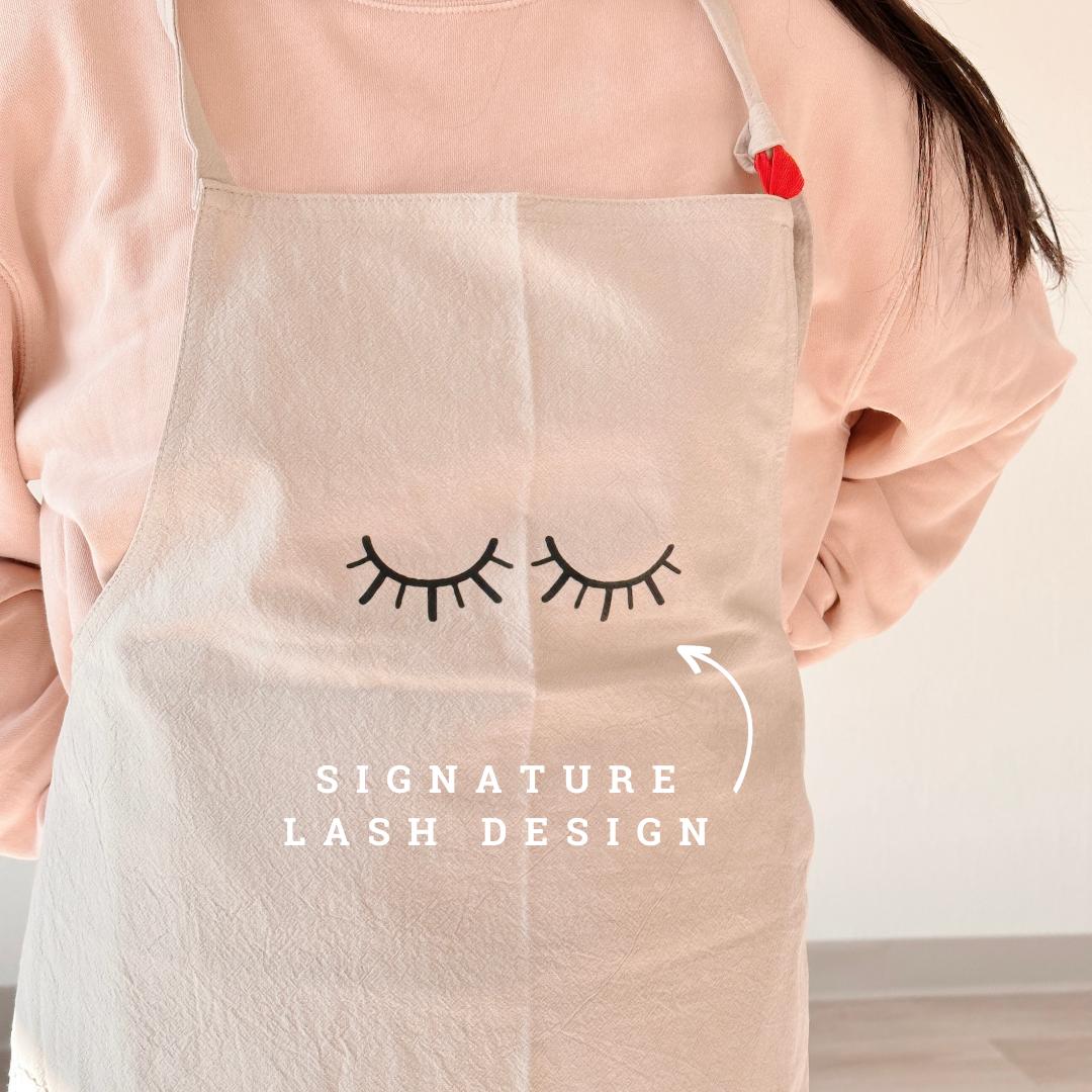 premium LIVE LASH LOVE apron