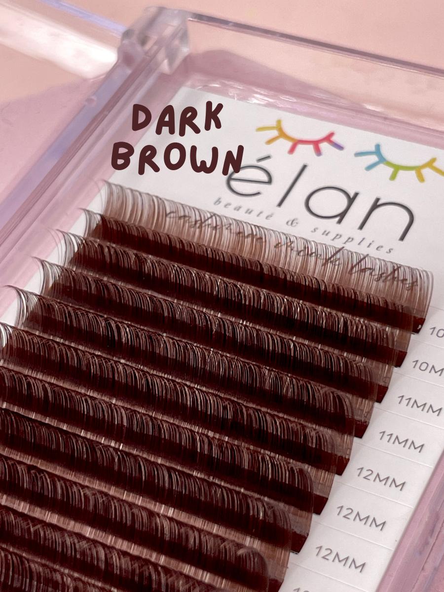 single lengths DARK BROWN lashes