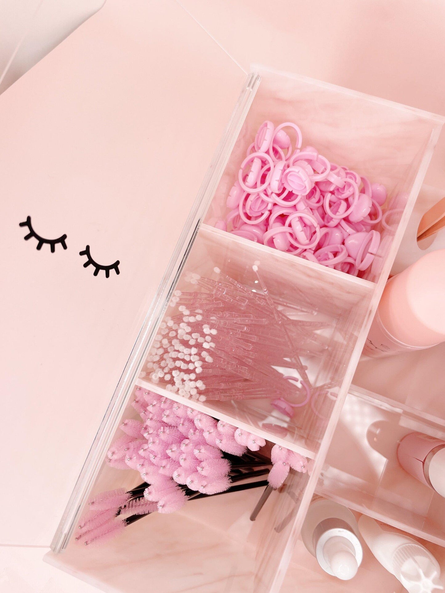 the SUPERSTAR lash tile organizer - with tape dispenser