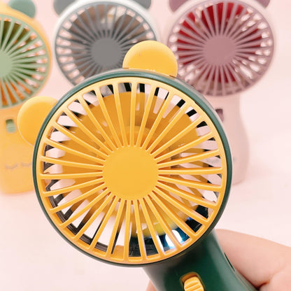 BEAR-Y cute mini fans w-lashes