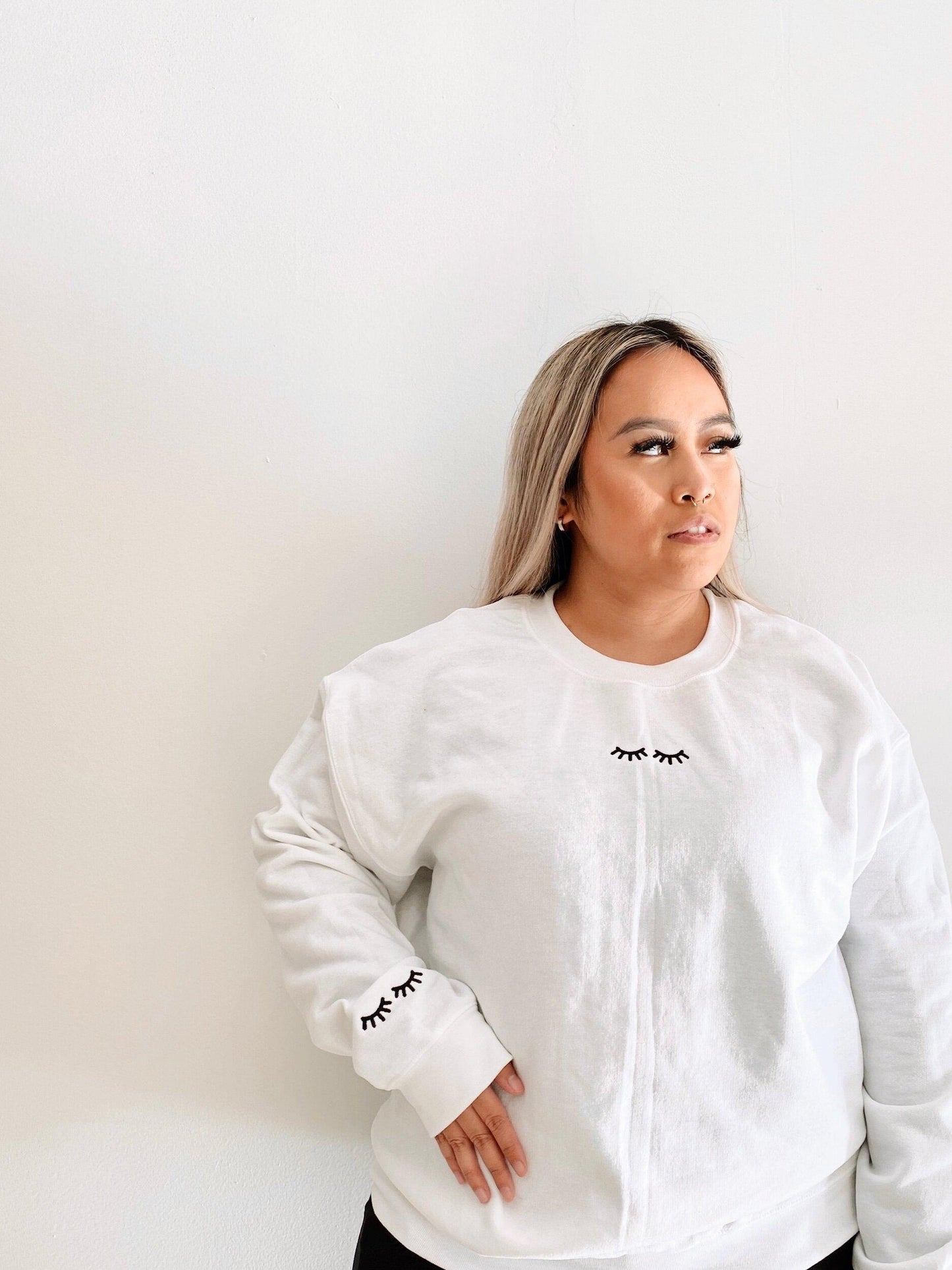 LASH embroidered crewneck