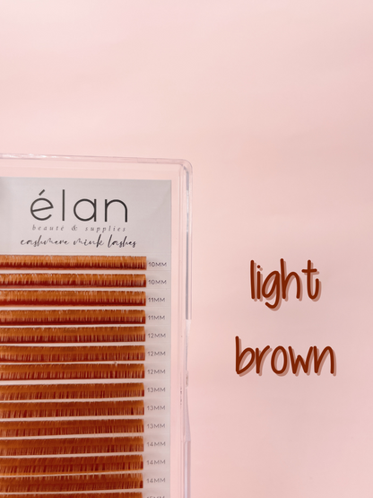 SINGLE COLOR 0.05 cashmere mink lashes