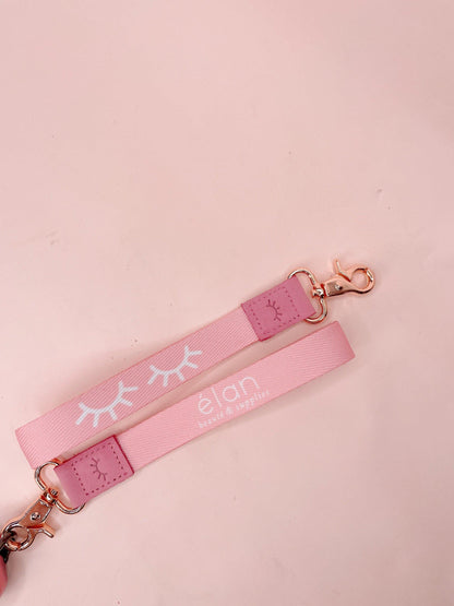 baby pink lash car keychain