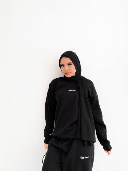 LASH embroidered crewneck