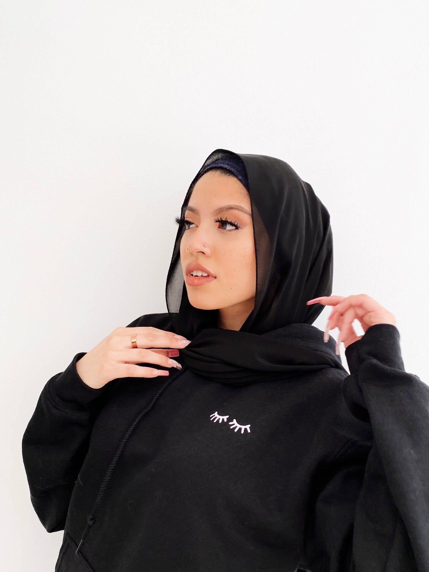 LASH embroidered hoodie