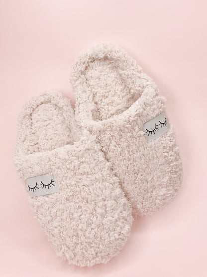 fluffy lash slippers